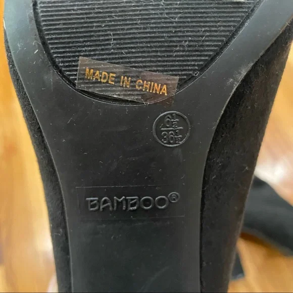 Tie Up Black Ankle Booties - Picture 2 of 2